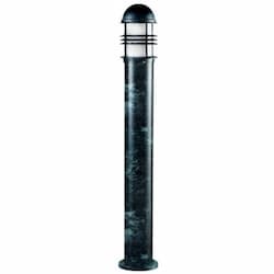 6W LED Open Cage Aluminum Bollard Light, E26, 120V, 3000K, Verde Green