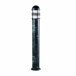 20W Slim Round LED Bollard Pathway Light, Aluminum, 3000K, Green