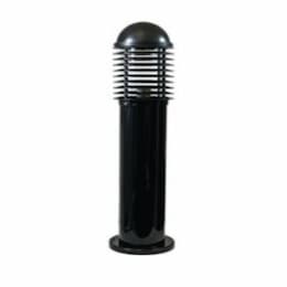 12W LED Caged PVC Mini Bollard Light, G24, 120V-277V, 3000K, Black