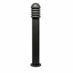 9W LED Shuttered Bollard Light, GU24, 120V, 2700K, Clear/Black