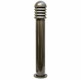 9W LED Shuttered Bollard Light, GU24, 120V, 2700K, Frosted/Bronze