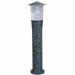 9W LED Aluminum Bollard Light w/ Prismatic, GU24, 120V, 2700K, VG