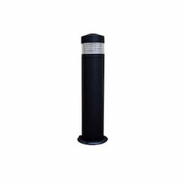 12W LED Bollard Light, 120-277V, 5000K, Black