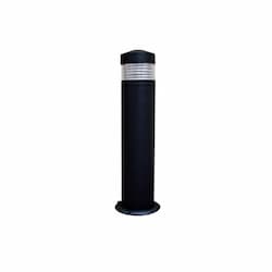 20W LED Bollard Light, 120-277V, 5000K, Black