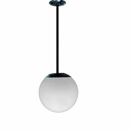 18-in 30W LED Drop Down Globe Ceiling Light w/ 18-in Stem, 85V-265V, 5000K, Verde Green