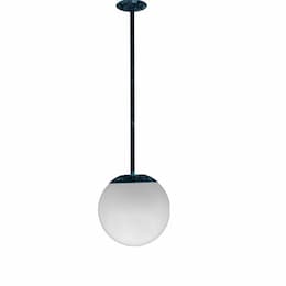 18-in 30W LED Drop Down Globe Ceiling Light w/ 24-in Stem, 85V-265V, 5000K, Verde Green