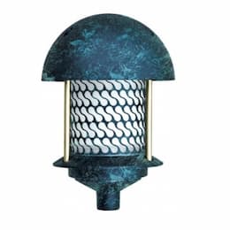 6W 10" Round Top LED Pagoda Light, 3000K, Verde Green