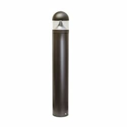 20W Round LED Bollard Pathway Light w/ Triangular Reflector, 4000K, Bronze