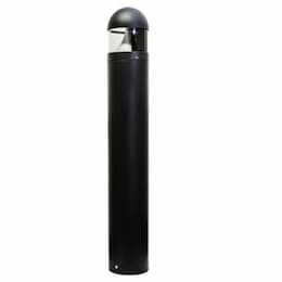 20W 3-ft Round LED Bollard Pathway Light w/Amber LED, 4000K, Black