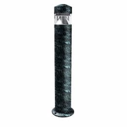 6W LED Bollard Light w/ Clear Lens, E26, 120V, 6000K, Verde Green