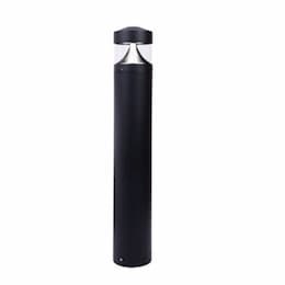 20W Flat LED Bollard Pathway Light w/ Triangular Reflector, 4000K, Black