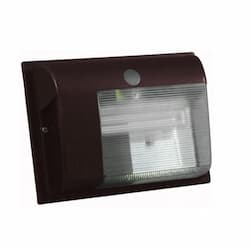 5W Cutoff LED Wall Pack, 3000K, Bronze