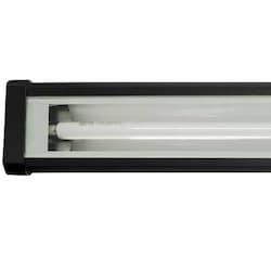 12W LED Linear Flood & Sign Light, 120V-277V, Black