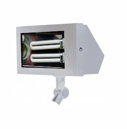 10W LED Flood Light, 26W FL Retrofit, 2-Pin LED PL, 85V-264V, 4500K, White