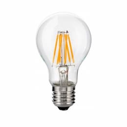 6W LED A60 Filament Bulb, Dimmable, E26, 480 lm, 120V, 3000K