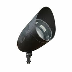 12W 13-in LED Directional Spot Light w/ Hood, RGBW, A23, 6400K, Black