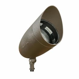 13-in 18W LED Directional Spot Light w/ Hood, PAR38, 120V-277V, 6400K, Bronze