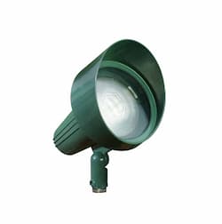 10.5-in 18W LED Directional Spot Light w/ Hood, PAR38, 120V-277V, 6400K, Green