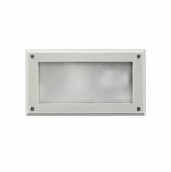 9-in 9W LED Recessed Step Light, Open Face, G24 LED, 85V-264V, 3000K, White