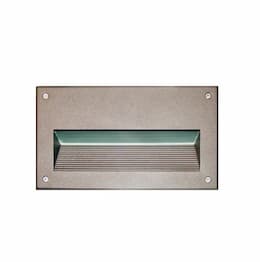 9-in 7W LED Recessed Step Light, G24 LED, 85V-265V, 4500K, Bronze