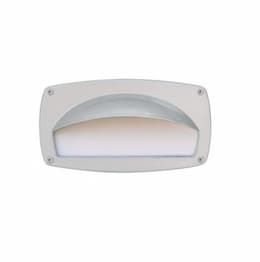 9-in 5W LED Recessed Step Light w/ Eyelid, PL LED, 85V-265V, 3000K, White