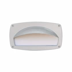 9-in 12W LED Recessed Step Light w/ Hood, G24 LED, 120V-277V, 3000K, White