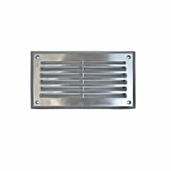 9-in 12W LED Recessed Step Light w/ Louver, G24 LED, 120V-277V, 3000K, St. Steel