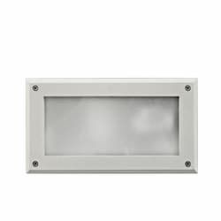 9-in 12W LED Recessed Open Face Step Light, G24 LED, 120V-277V, 3000K, White