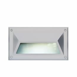 9-in 12W LED Recessed Hooded Step Light, G24 LED, 120V-277V, 3000K, White