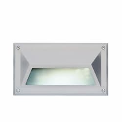 9-in 12W LED Recessed Hooded Step Light, G24 LED, 120V-277V, 5000K, White