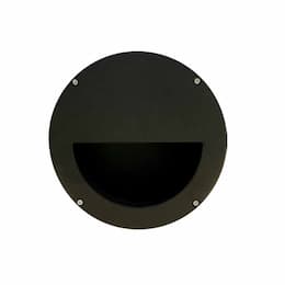 11W LED Recessed Step & Wall Light, Brick, 120V-277V, Black