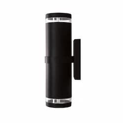 7W LED PAR20 Wall Sconce, 2 Lamps, 3000K, Black