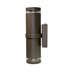 7W LED PAR20 Wall Sconce, 2 Lamps, 3000K, Bronze