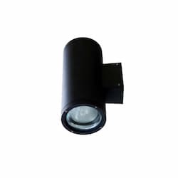 18W LED Wall Sconce, 2 Lamps, Flood, 2700K, Black