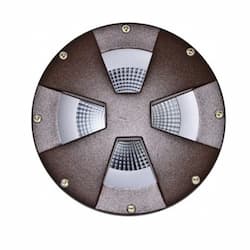 12W Multi-Color LED In-Ground Well Light, A23, 2700K, Bronze