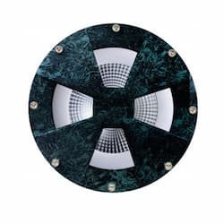 12W Multi-Color LED In-Ground Well Light, A23, 2700K, Verde Green