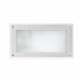 12W LED Corrosion Resistant Recessed Step Light w/ Open Face, G24 LED, 5000K, White