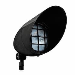 18W LED Directional Flood Light, PAR38, 120V-277V, 6400K, Black