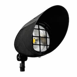 18W LED Directional Spot Light, PAR38, 120V-277V, 2700K, Black