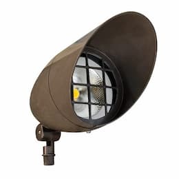 18W LED Directional Spot Light, PAR38, 120V-277V, 6400K,  Bronze