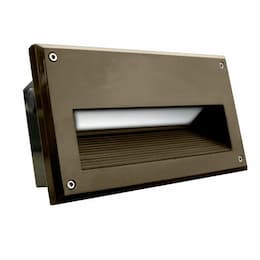 5W LED Recessed Brick Step & Wall Light, 85V-264V, Bronze