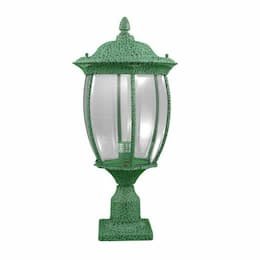 16W 2-ft LED Victoria Post Top Light, 120V, Verde Green