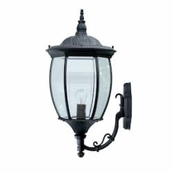 9W LED Victoria Wall Light Fixture, 120V, Black