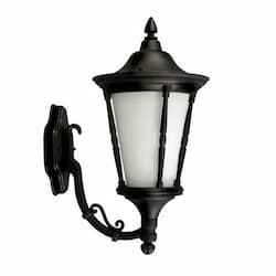 6W LED Gabriella Wall Light Fixture, A19, 120V, Black