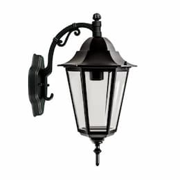 16W LED Daniella Wall Light, Single-Head, 120V, Black/Clear