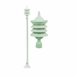 Dabmar 16W Stephanie LED Post Light Fixture, White