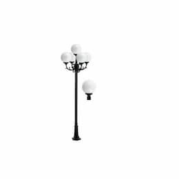 Dabmar 16W Emily Five Head LED Post Light Fixture, Bronze