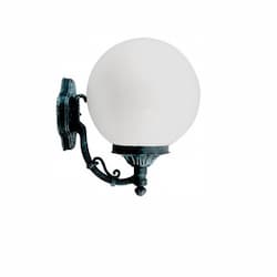 16W Emily Small Single Head Wall Fixture, Globe, Verde Green