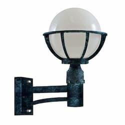 6W LED Globe Wall Light Fixture, A19, 120V, Verde Green