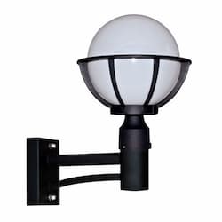 9W LED Globe Wall Light Fixture, A19, GU24, 120V, Bronze